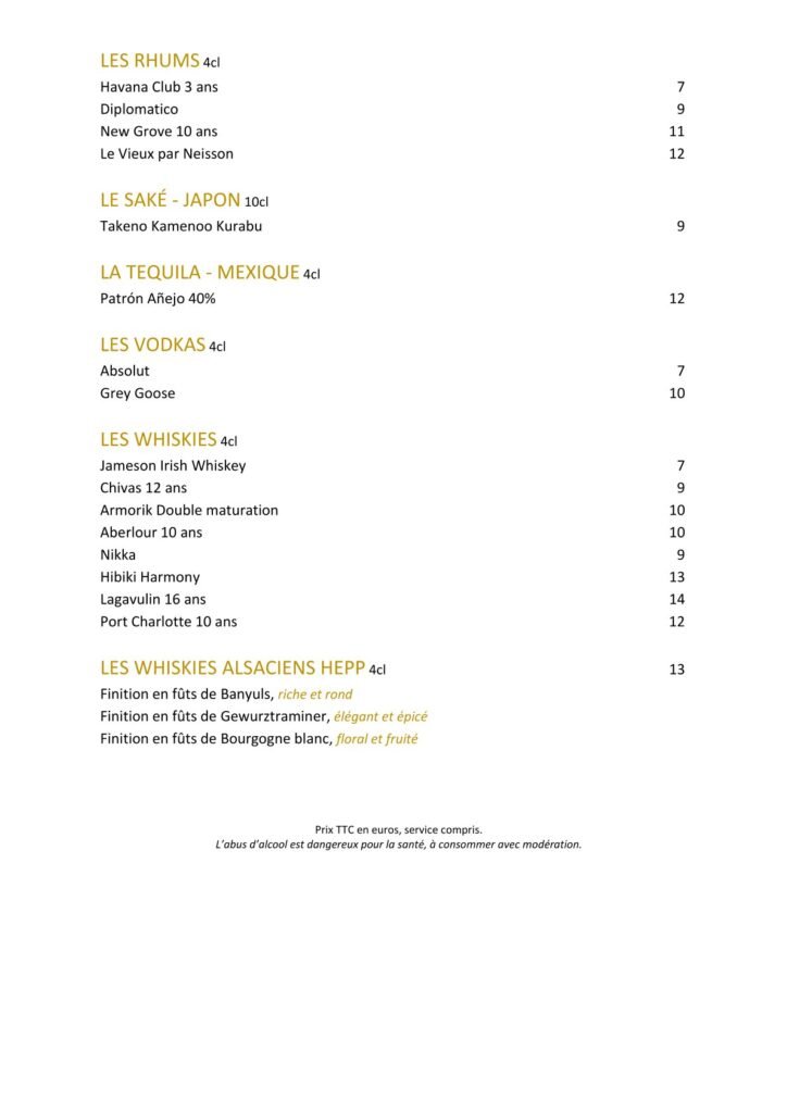 Rhums Vodkas Wiskeys