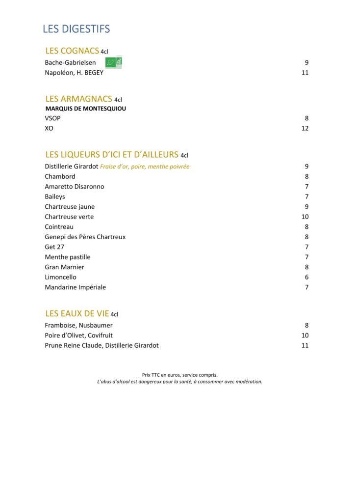 Digestifs