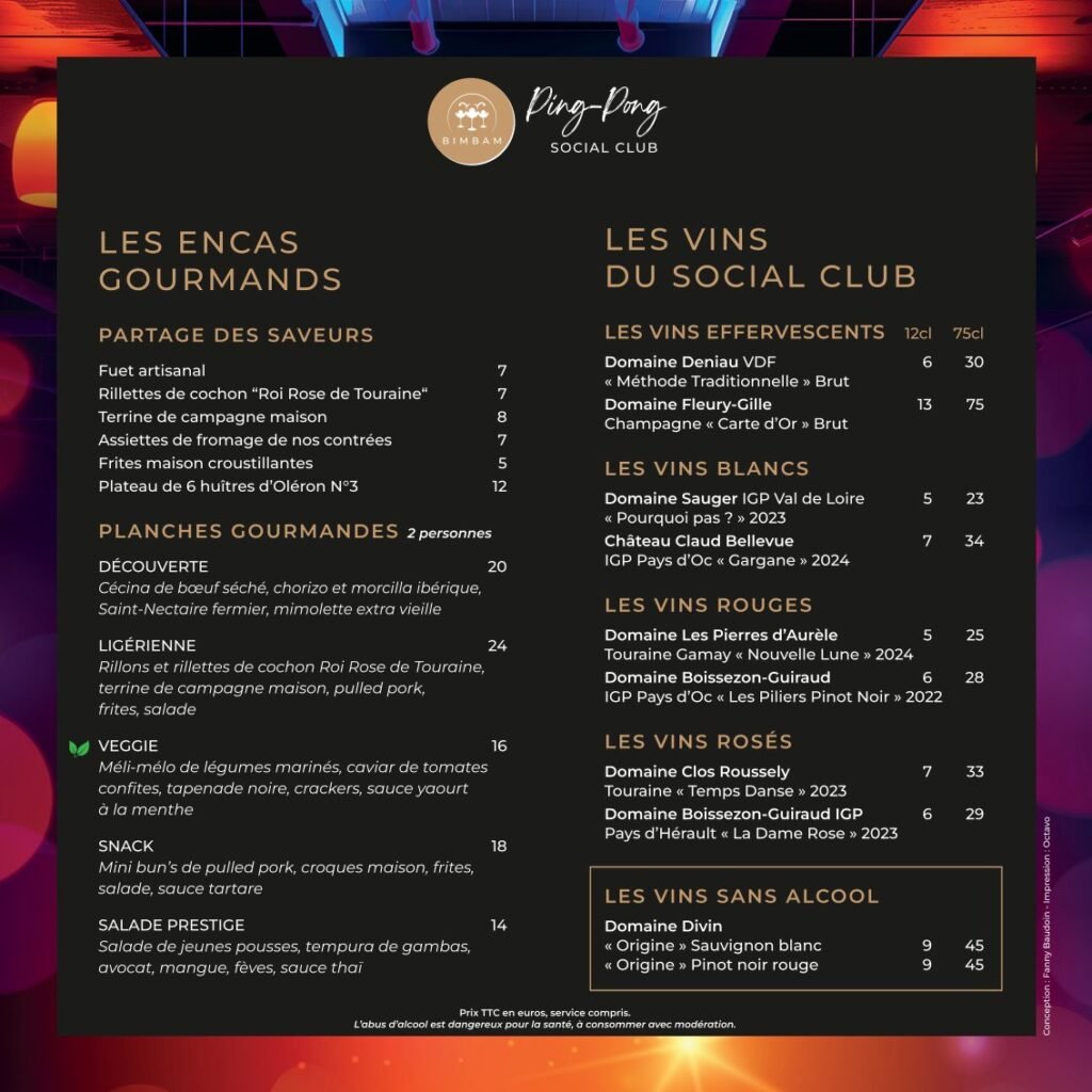 encas gourmands et vins