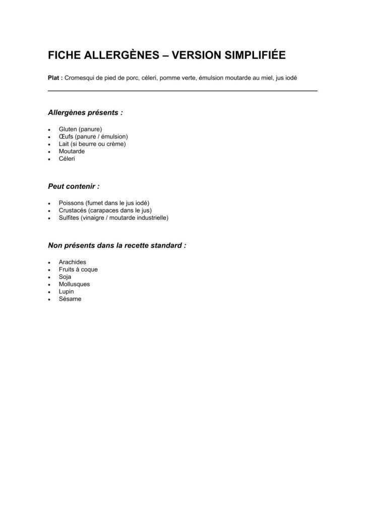 Cromesquis de pied de cochon